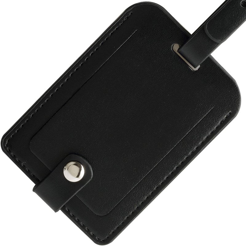 Z_جوده وثقه Luggage Bag Tags Leather Travel ID Labels Suitcase Name Tags with Snap - Set of 4 - Image 5